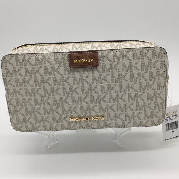 Michael Kors Jet Set Travel LG DBL ZIP TRV POUCH - Picture 5 of 8